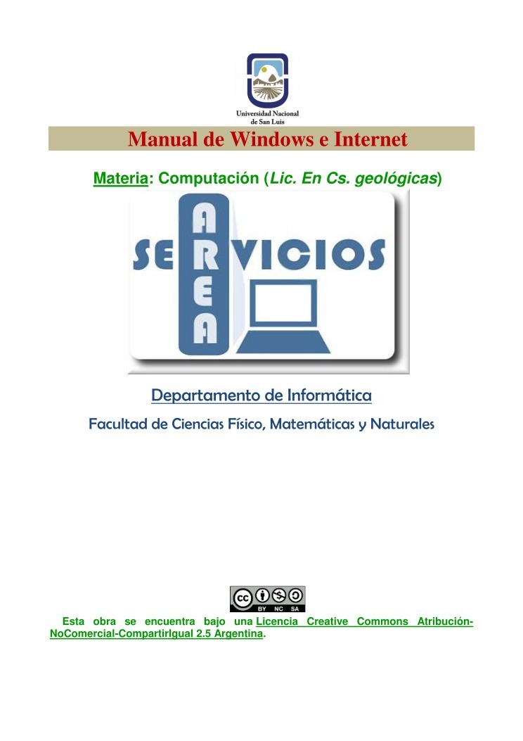 Imágen de pdf Manual de Windows e Internet