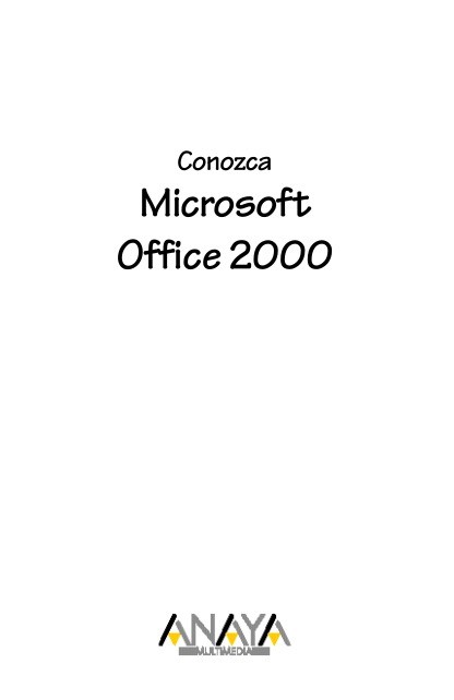 PDF de programación - Conozca Microsoft Office 2000