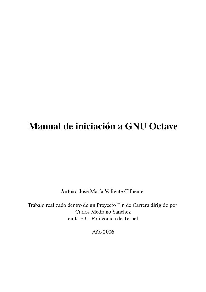 gnu octave pdf