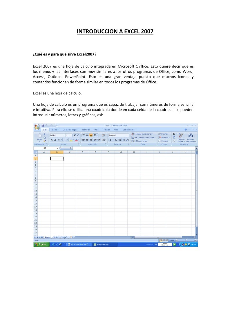 PDF De Programación - Introducción A Excel 2007