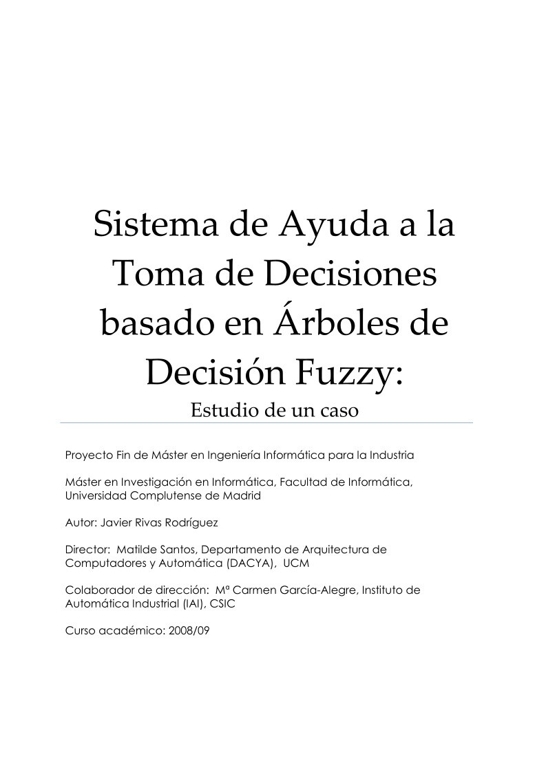 PDF de programación - Sistema de Ayuda a la Toma de Decisiones basado en  Árboles de Decisión Fuzzy
