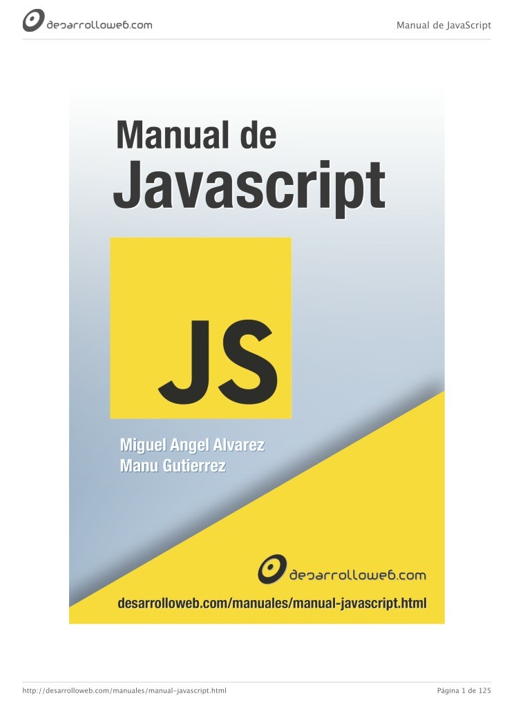 PDF De Programaci n Manual De Javascript