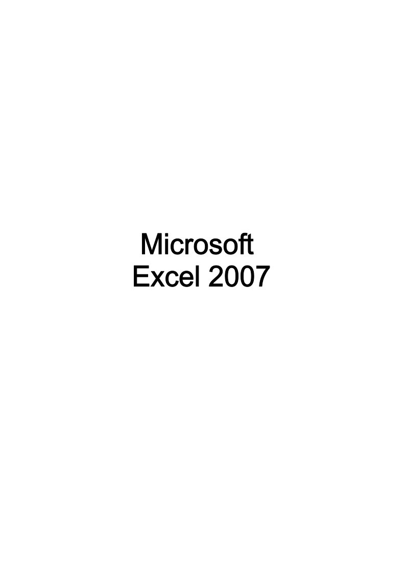 Imágen de pdf Manual de Microsoft Excel 2007