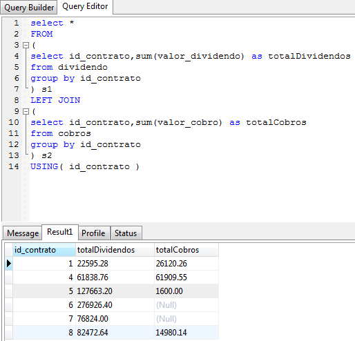 Mysql Consultas Entre Dos Tablas Diferentes Con Un Campo En Comun